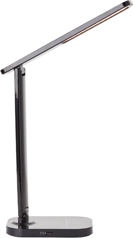 Brilliant Vicaro – Schreibtischlampe – integrierte LED 8 W – kabellose Ladestation – Farbauswahl 3000–6000 K – Schwarz