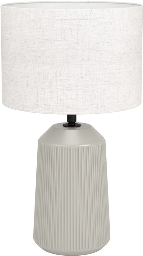 Eglo capalbio tafellamp - e27 - 41 cm - zandkleur wit - keramiek