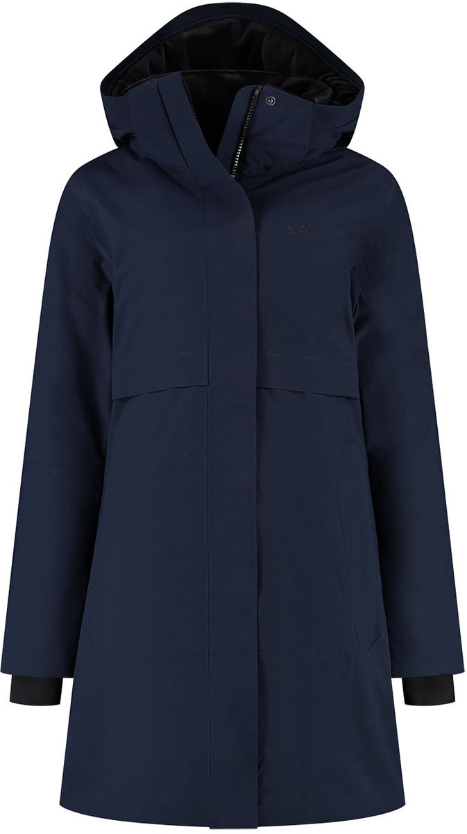Kjelvik swaan dames outdoorjas - donker blauw 42