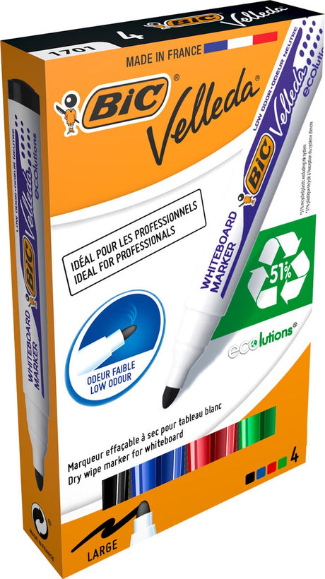 Bic Whiteboard-Marker 1701 Velleda Kunststoffhalter breit 1–5 mm sortiert rund