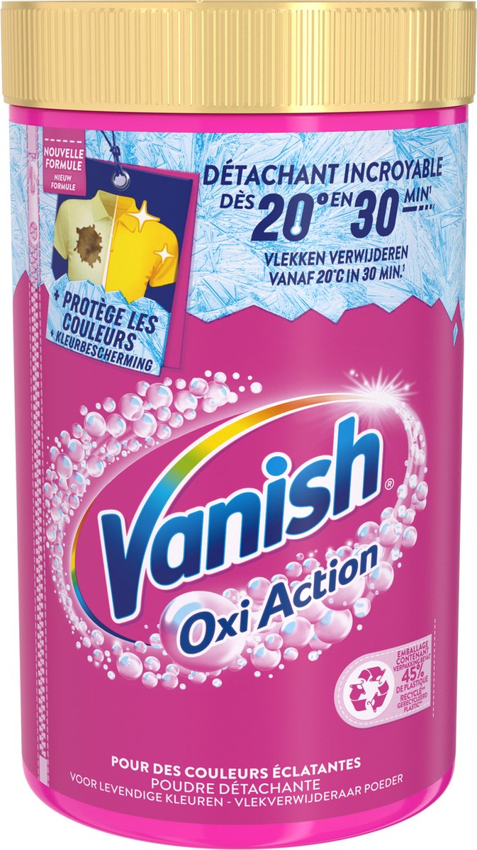 Vanish Oxi Action Wäsche-Booster-Pulver – Fleckentferner für farbige Wäsche – 1,41 kg