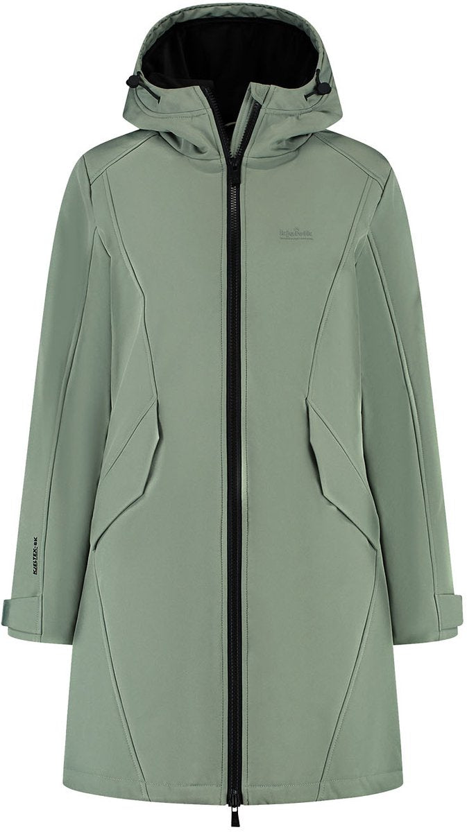 Kjelvik sibelle dames outdoorjas - licht groen