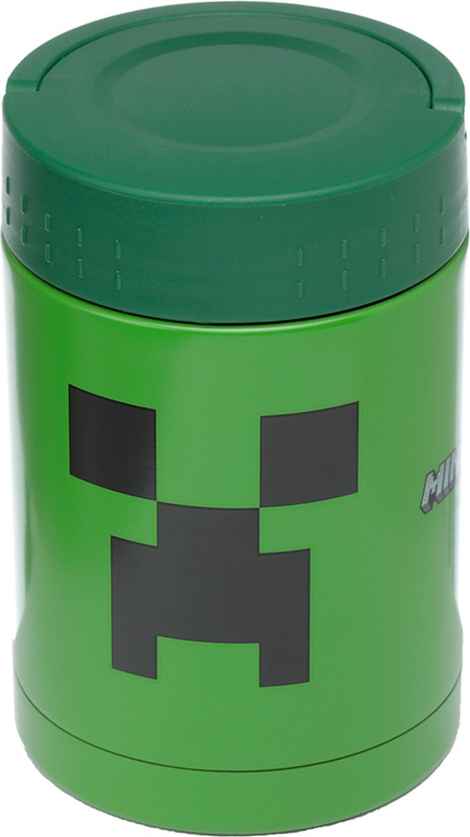 Minecraft Creeper – Thermoskanne für heißes, kaltes Mittagessen, 500 ml