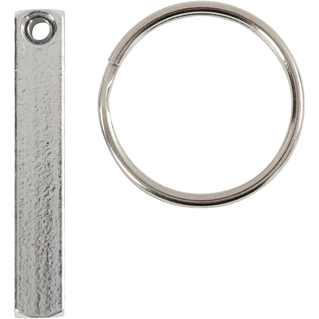 Impressart Schlüsselanhänger-Set, Größe 40x5 mm, 6 Stück, 1 Box