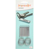 Impressart Schlüsselanhänger-Set, Größe 40x5 mm, 6 Stück, 1 Box