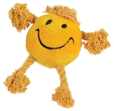 Glückliches Haustier, glückliche Gesichter, Plüsch-Smiley, gelb