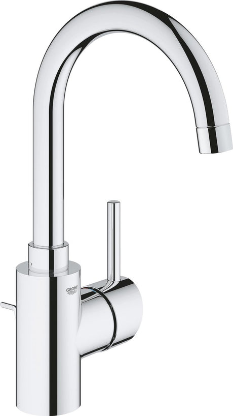 Grohe Concetto Waschtischarmatur L-Größe – mit Ablaufgarnitur – hoher schwenkbarer Auslauf – Chrom