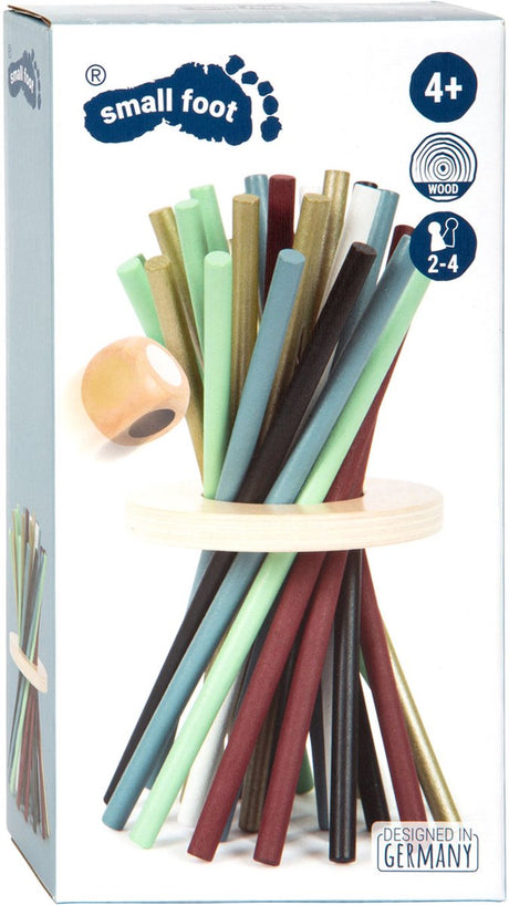 Kleiner Fuß – vertikales Mikado-Spiel aus Holz, Gold-Edition