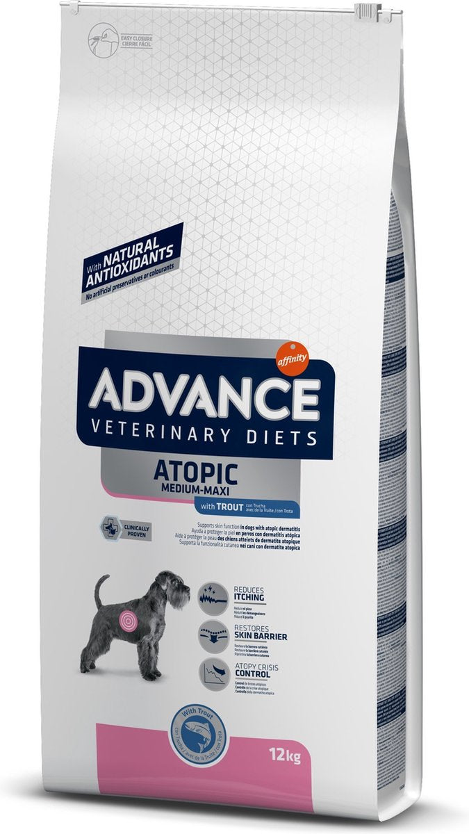Advance Veterinary Diet Dog – Atopic Care – Medium Maxi – Hundefutter – 12 kg