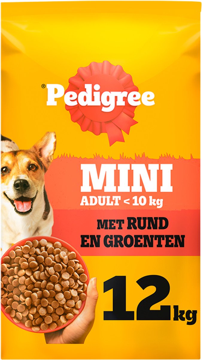 Pedigree Hundefutter – Adult Mini – Rindfleisch und Gemüse – 12 kg