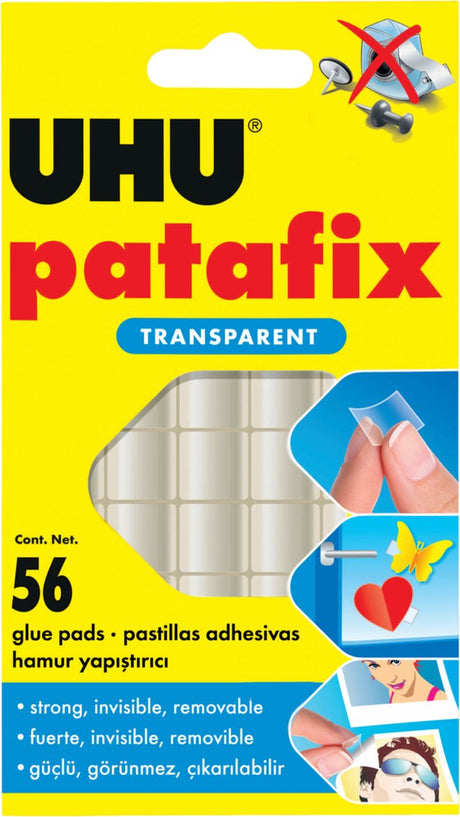 Uhu Patafix Klebepads (12 Stück) transparent doppelseitig