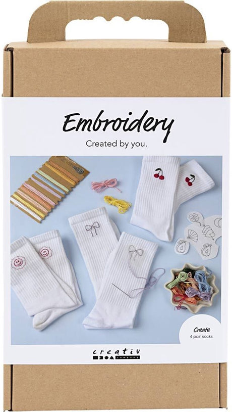 Kreativunternehmen https: www.cchobby.nl hobbyset-embroidery-socks-white-1-box