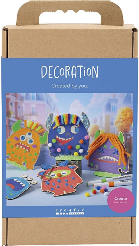 Creativ Company Hobby-Set Dekoration, Muster, bunt, fröhliche Farben, kräftige Farben, 1 Box
