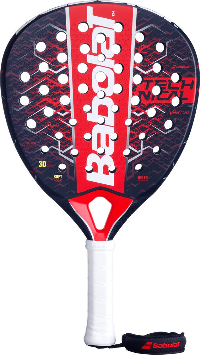 Babolat technical vertuo 2025 padelracket - diamant - 345 365 gram - rood zwart