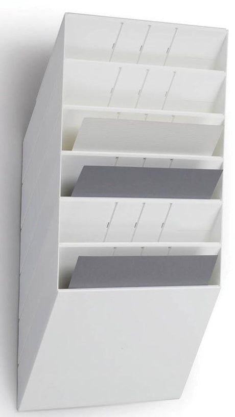 Robuster Prospekthalter Flexiboxx 6 A4 Querformat weiß