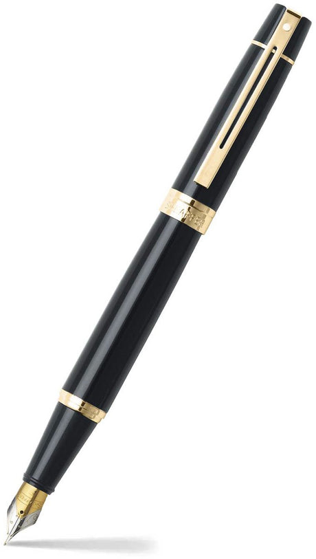 Sheaffer Füllfederhalter – 300 E9325 – F – glänzender Schwarzgoldton