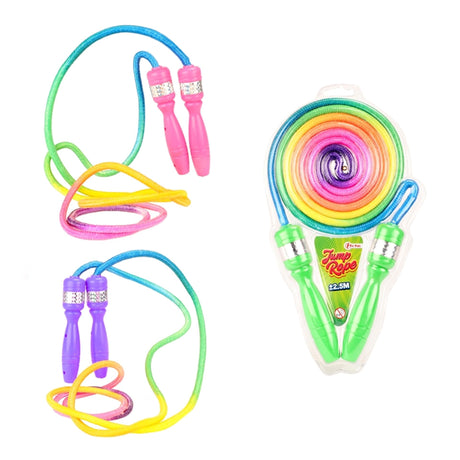 Toi-Toys Springseil mit Regenbogenfarben