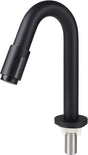 Differnz fonteinkraan gebogen 19cm mat zwart