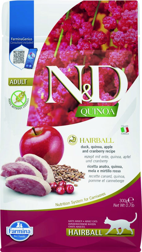 N d Quinoa Katzenfutter Haarballen 300 gr.
