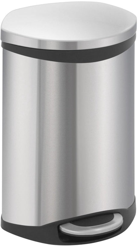 Eko - shell bin pedaalemmer 10 liter - stainless steel plastic - mat rvs - prullenbak