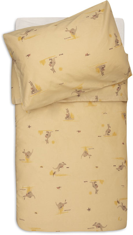Jollein Bettbezug mit Kissenbezug – 100 x 140 cm – Kangaroots