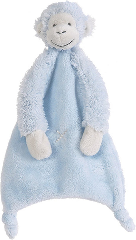 Kuscheltuch Happy Horse Monkey Mickey – Blau – Babygeschenk