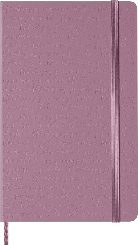 Moleskine-Notizbuch groß – Hardcover – liniert – majestätisches Rosa