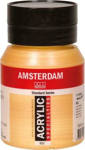 Acrylfarbentopf der Amsterdamer Standardserie 500 ml Hellgold 802