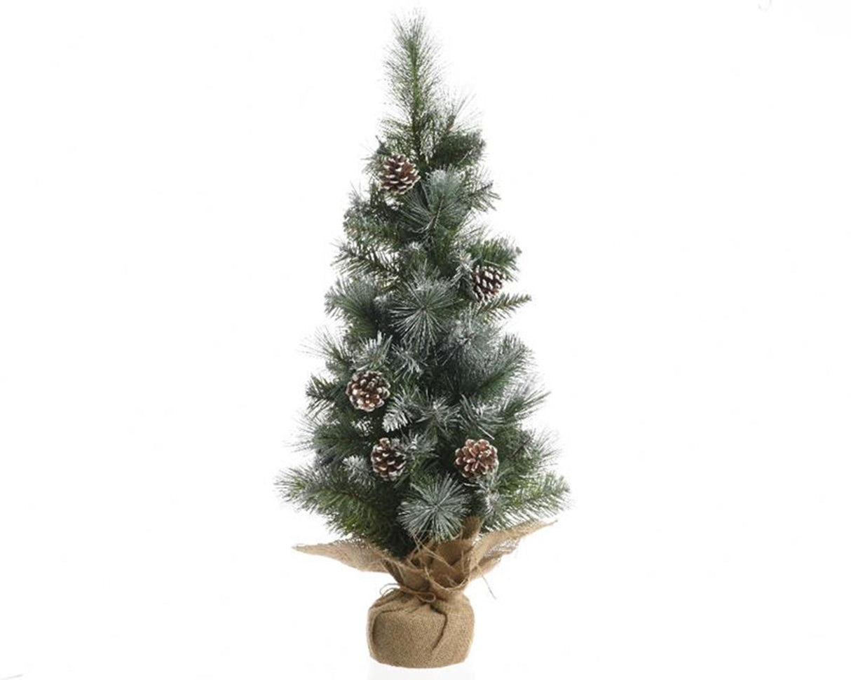 Everlands Weihnachtsbaum gefrostet 60cm mit Deko