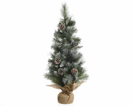 Everlands Weihnachtsbaum gefrostet 75cm mit Deko