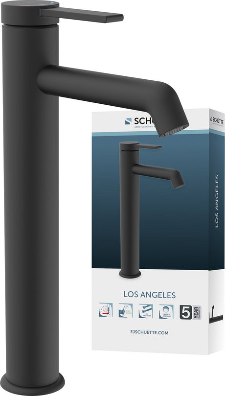 Schutte Los Angeles Waschtischarmatur für Aufsatzwaschtisch | mattschwarz - 33116