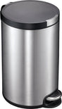 Eko - artistic pedaalemmer 20 liter - stainless steel plastic - mat rvs - prullenbak