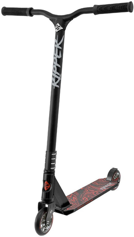 Streetsurfing street surfing ripper stuntstep - zwart - 110mm wielen - hic compressie - abec 9