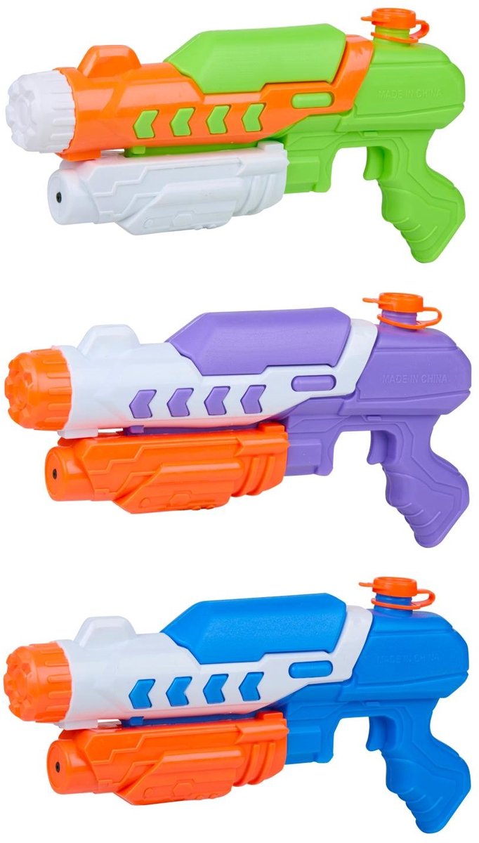 Eddy Toys Wasserpistole 28,5cm 3fach ABS