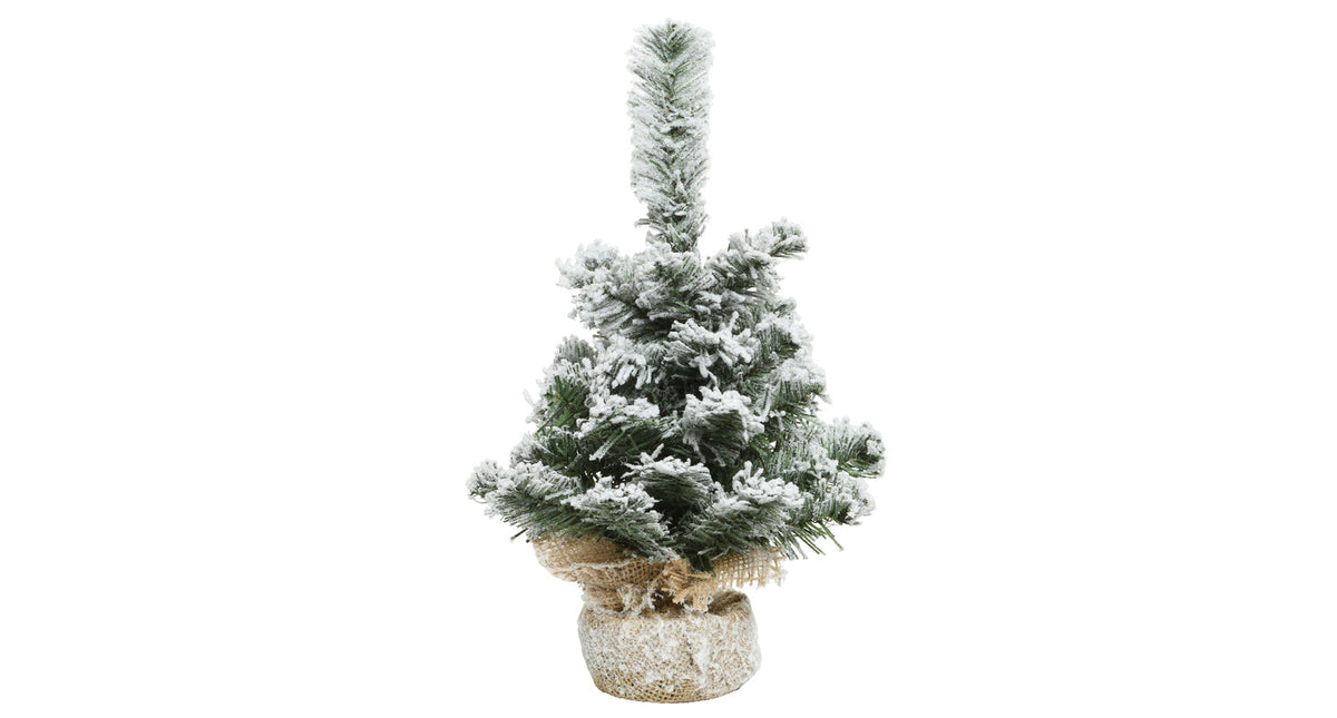 Imp erial mini tree snowy indoor green white dia30 h45 cm