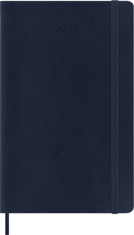 Moleskine 12-Monats-Tagebuch – 2027 – täglich – groß – weicher Einband – Saphirblau