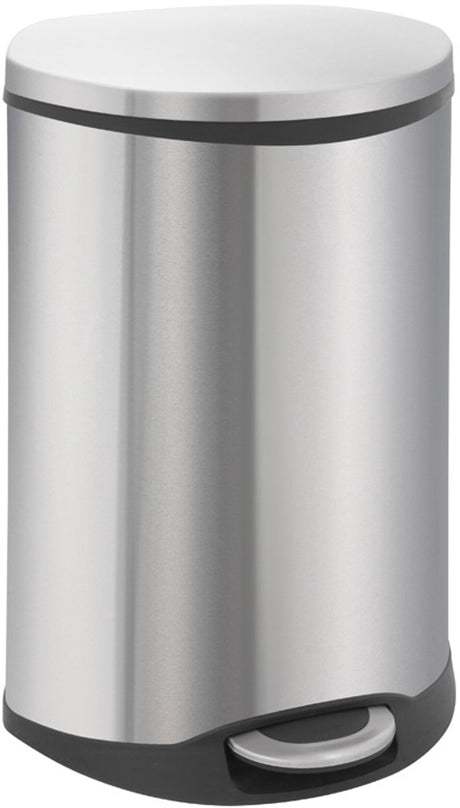 EKO Pedal Bin Shell 50 l Matte Silberfarbe