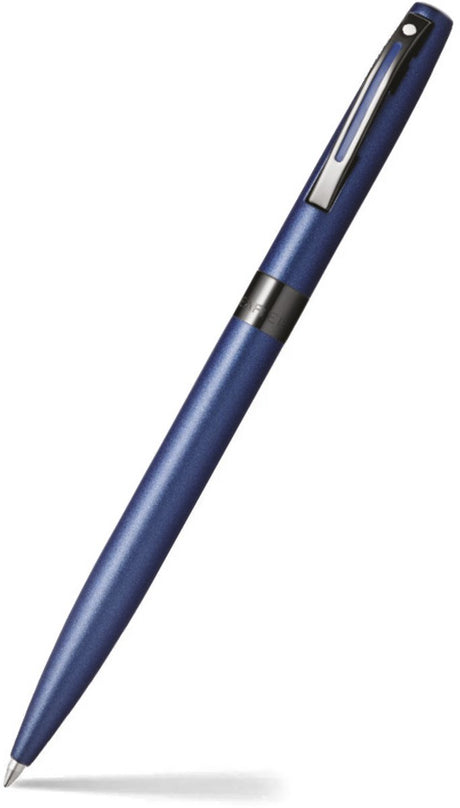 Sheaffer Kugelschreiber Reminder E9018 – mattblauer Lack, schwarze PVD-Beschichtung