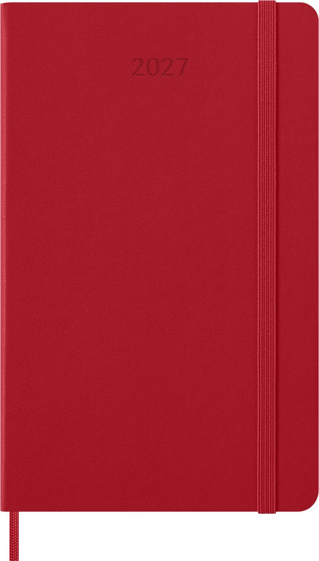 Moleskine 12-Monats-Tagebuch – 2027 – wöchentlich – groß – Hardcover – rot