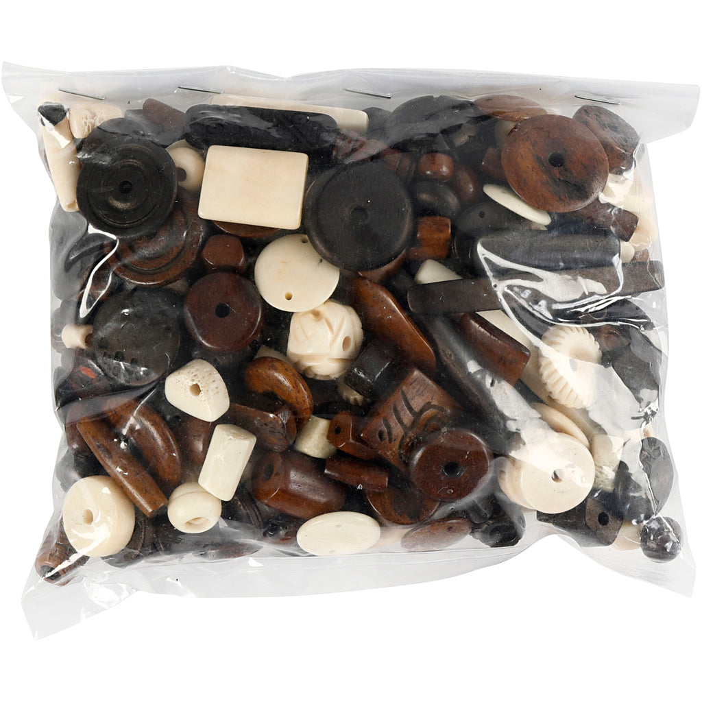 Creativ Company Naturmischung, Größe 5-30 mm, Lochgröße 1-2 mm, 300 gr 1 Karton