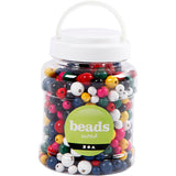 Kreativunternehmen https: www.cchobby.nl wood-beads-d-8-10-12-mm-hole size-2-2-5-mm-ca-540-piece-verschiedene-farben-175-gr-400-ml-1-eimer