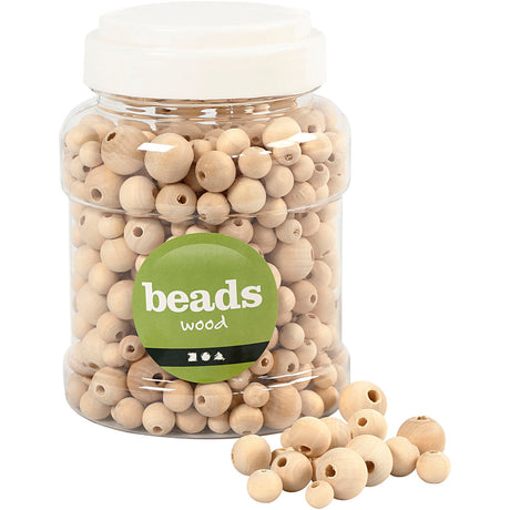 Kreativunternehmen https: www.cchobby.nl wood-beads-d-8-10-12-15-mm-hole size-2-3-mm-ca-532-piece-175-gr-400-ml-1-bucket