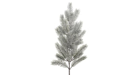 Spray on stem snowy green white l6 w12 h63cm