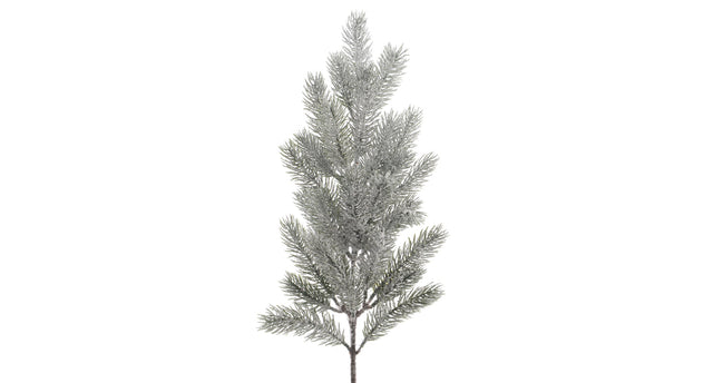 Spray on stem snowy green white l6 w12 h63cm