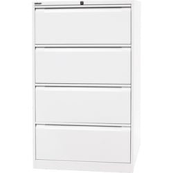 Aktenschrank Bisley df4696 Verkehrsweiß 4 Schubladen