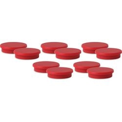 Magneten viking rood 30mm 10 stuks