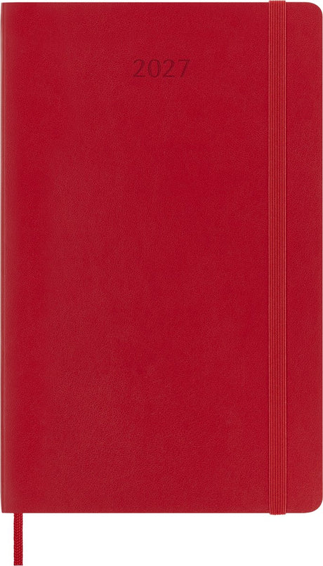 Moleskine 12-Monats-Tagebuch – 2027 – wöchentlich – groß – Softcover – rot
