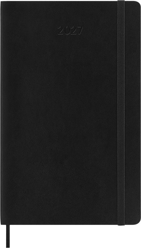 Moleskine 12-Monats-Tagebuch – 2027 – täglich – groß – weicher Einband – schwarz