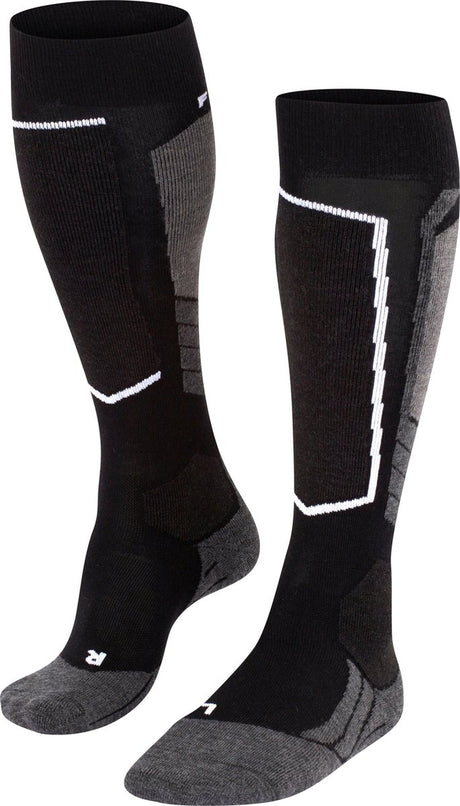 Falke Sk2 Wool warme dicke Wolle Funktionsmaterial Skisocken Damen Schwarz - Größe 35-36
