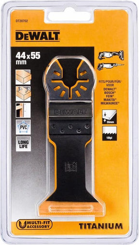 Dewalt DT20702-QZ-Serie – Titan-Sägeblatt – 55 x 44 mm – Bimetall – universelle Passform